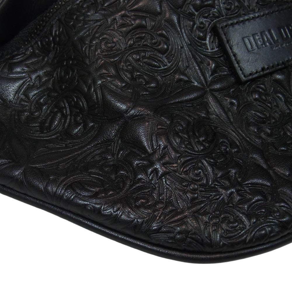 DEAL DESIGN ディールデザイン real leather shoulder bag レザー ロゴ