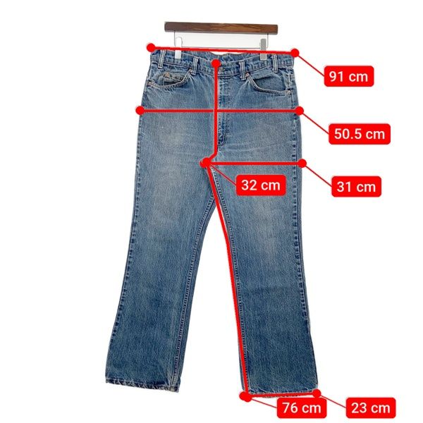 LEVI'S リーバイス 80s ボタン裏532 オレンジタブ ブーツカット デニム