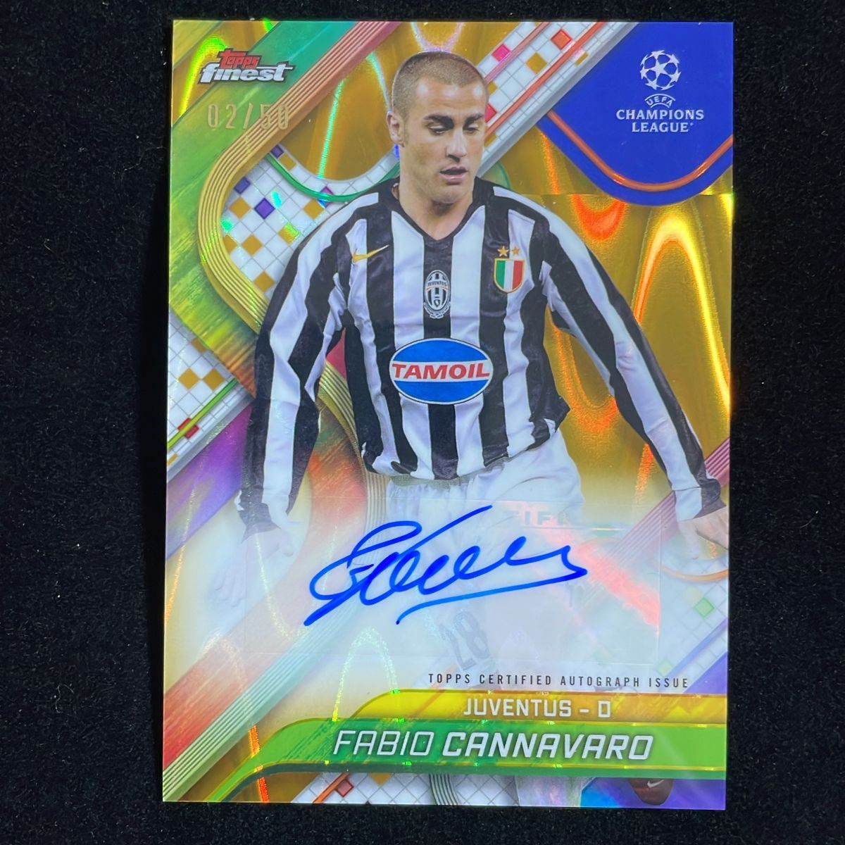 【50枚限定】Fabio Cannavaro カンナバーロ Topps Finest UCC 2024-25 /50 Gold Lava Refractor Auto 直筆 サイン Juventus 7,020円
