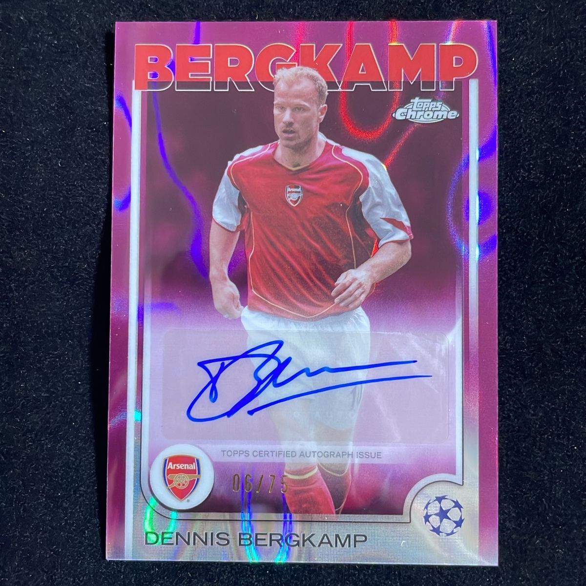 Dennis Bergkamp デニス・ベルカンプ Topps Chrome UCC 2024-25 /75