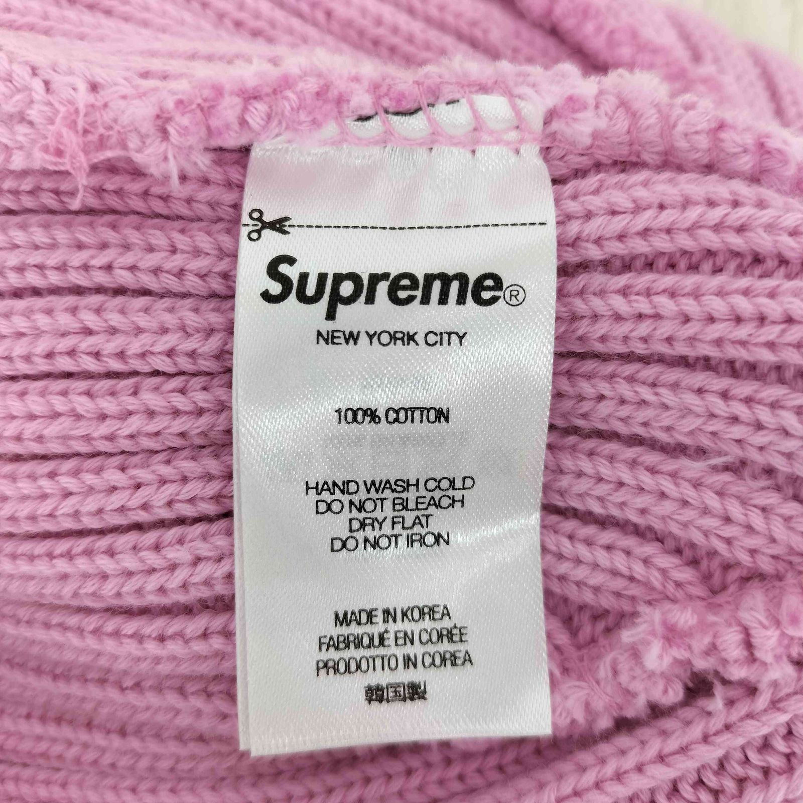 シュプリーム Supreme 23ss Overdyed Beanie Pink メンズ 表記無