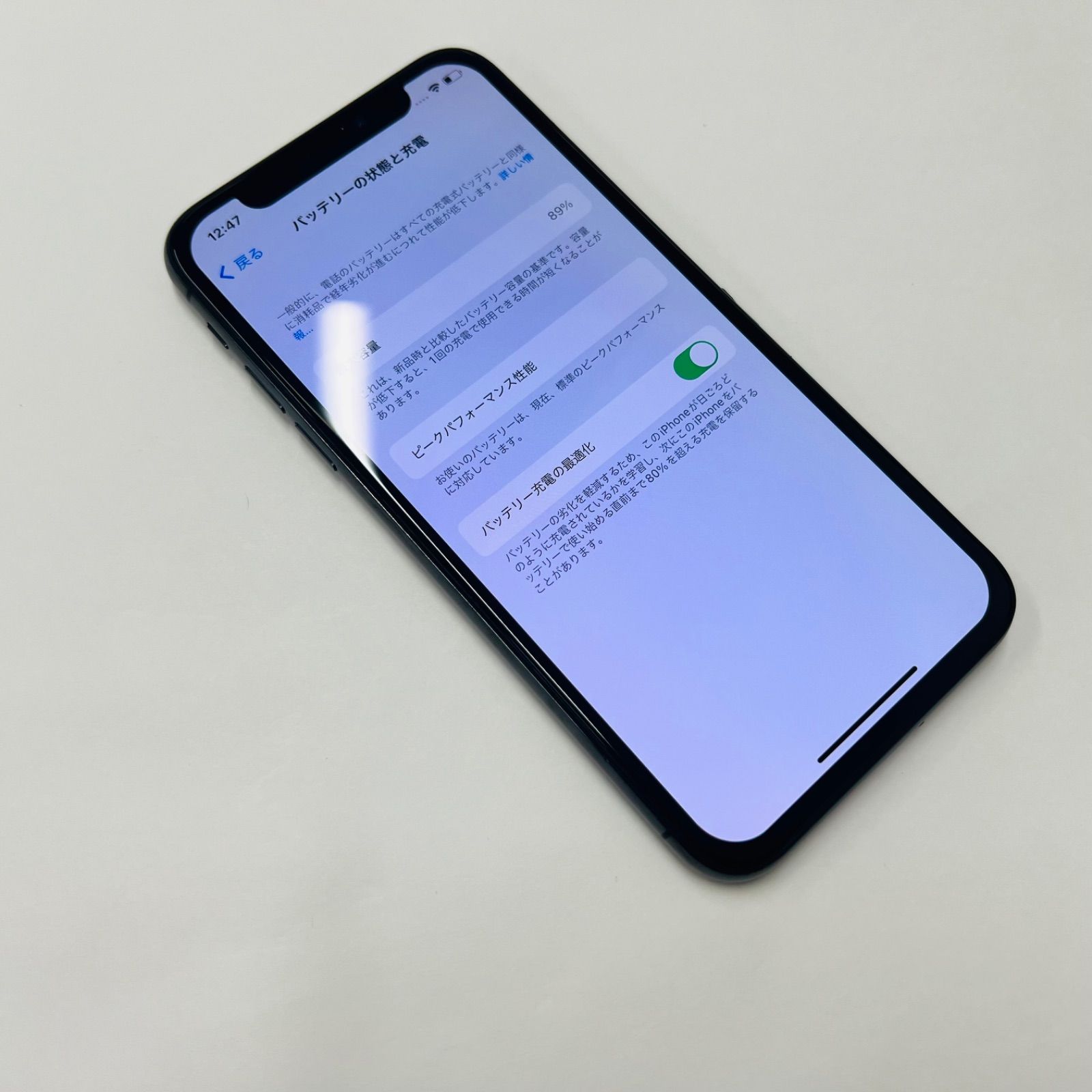 iPhone X 64GB SIMフリー バッテリー89% ジャンク - メルカリ