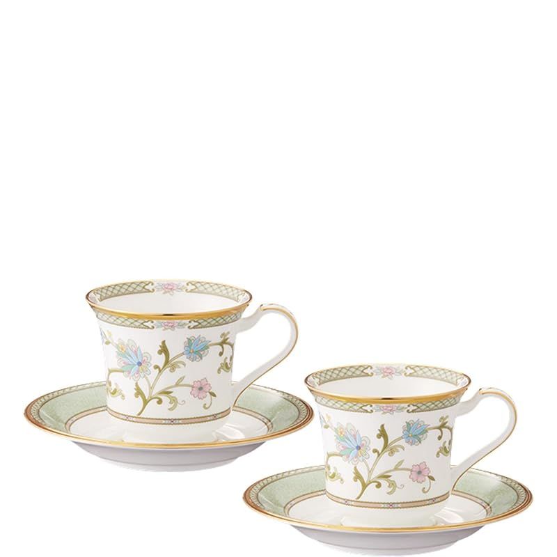 【新品】 Noritake ボーンチャイナ ヨシノ アメリカン碗皿ペアセット Y6704/9983