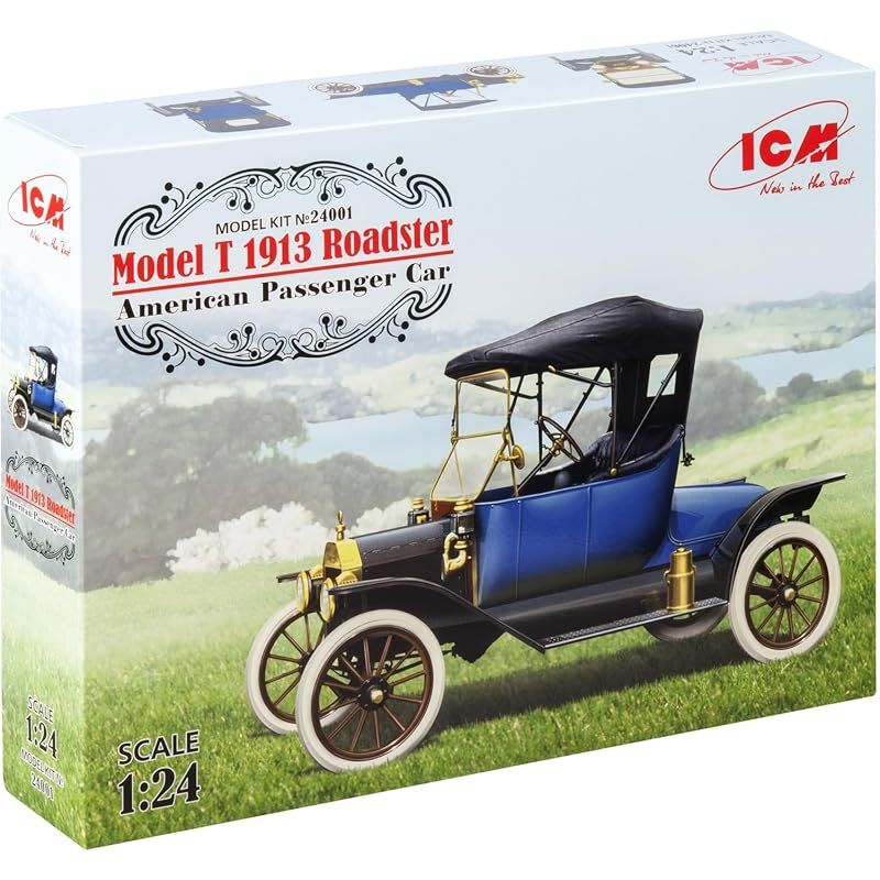 【新品】 ICM 1/24 T型フォード 1912 ロードスター (24001) プラモデル 1
