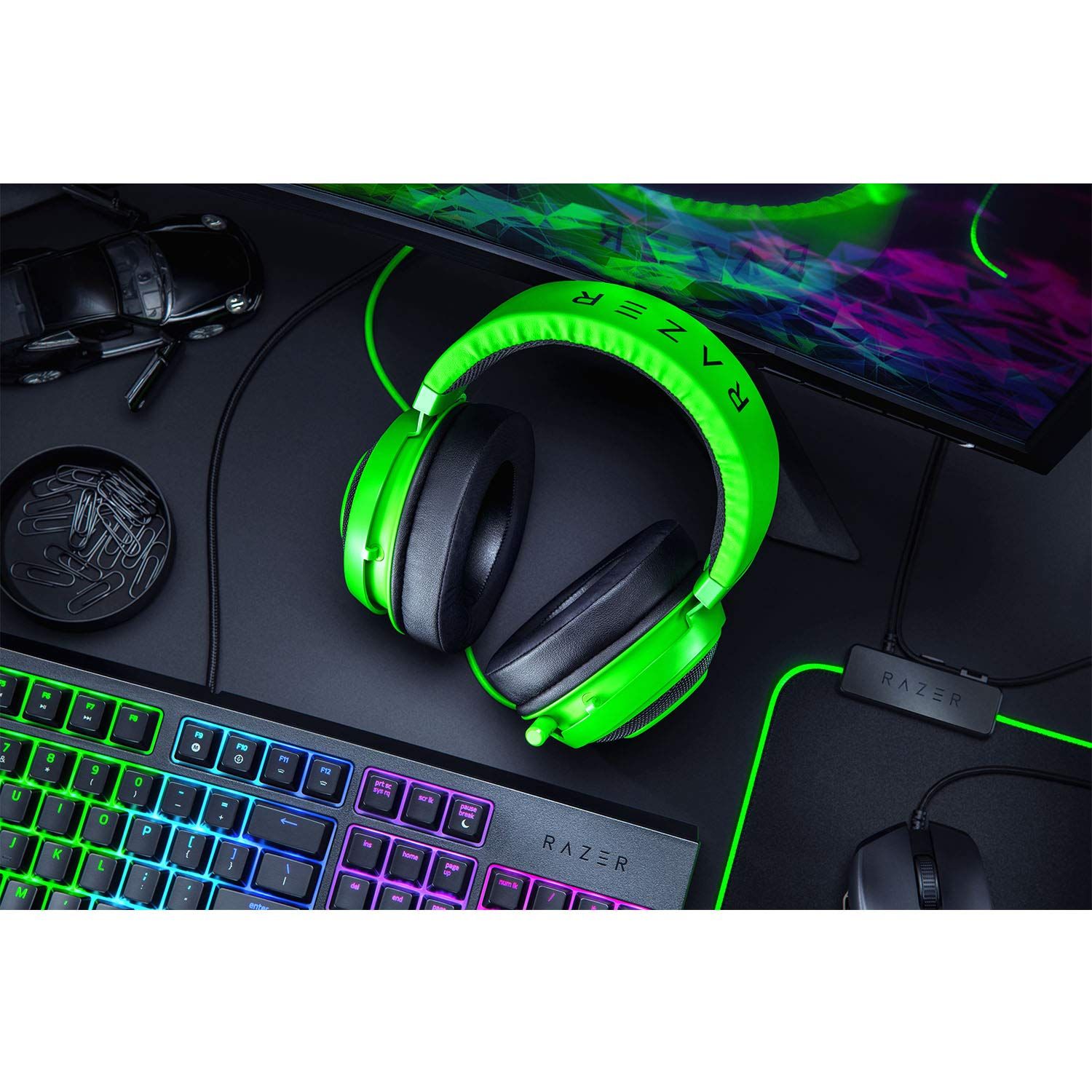 Razer Kraken Green ゲーミングヘッドセット アナログ接続 PS4 PS5 PC