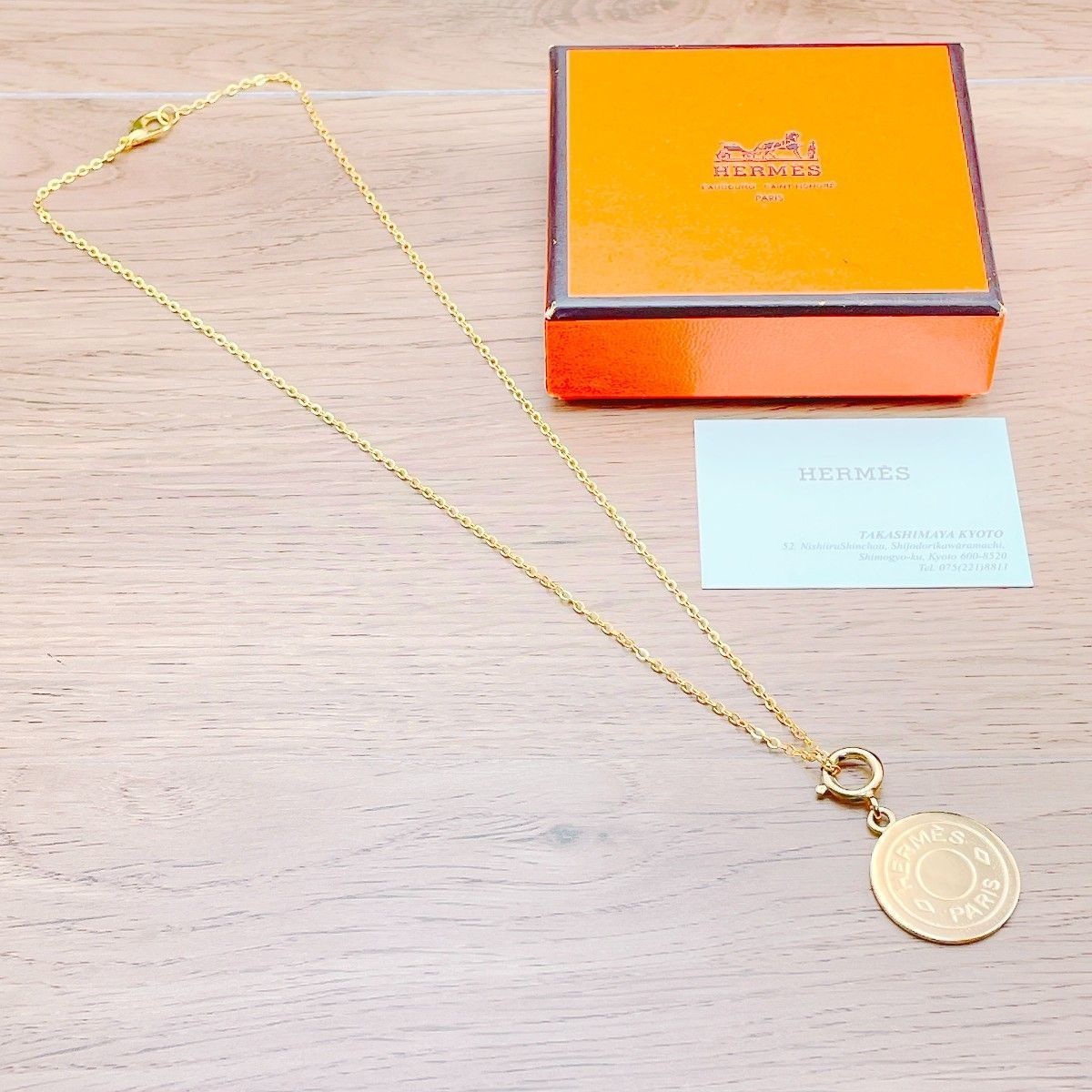 ◇エルメス◇新品仕上済 HERMES セリエ チャーム 大 ゴールド