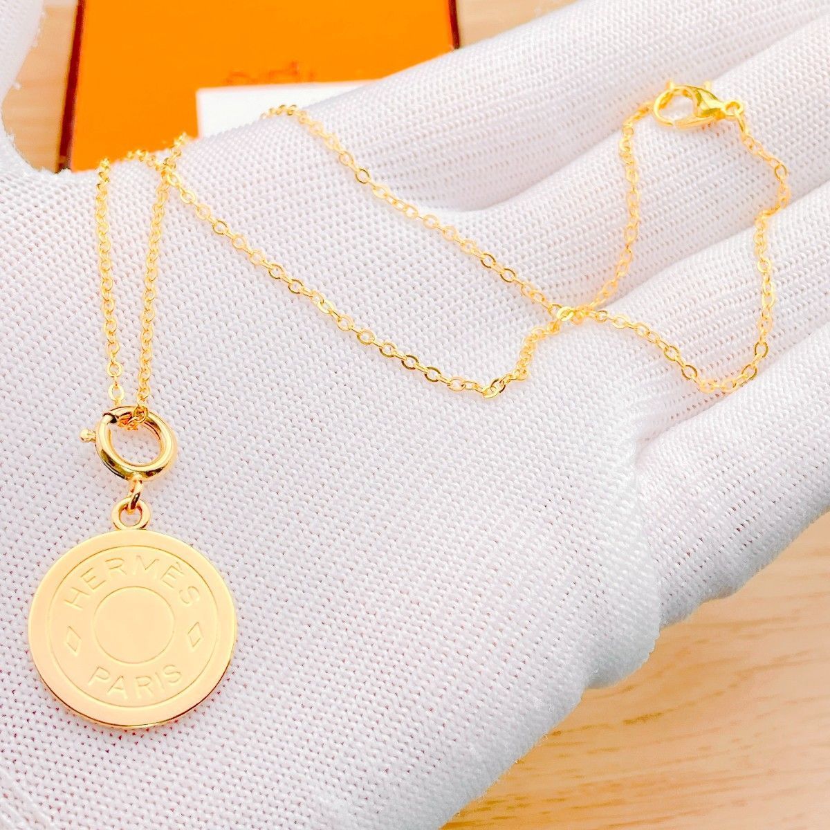 ◇エルメス◇新品仕上済 HERMES セリエ チャーム 大 ゴールド
