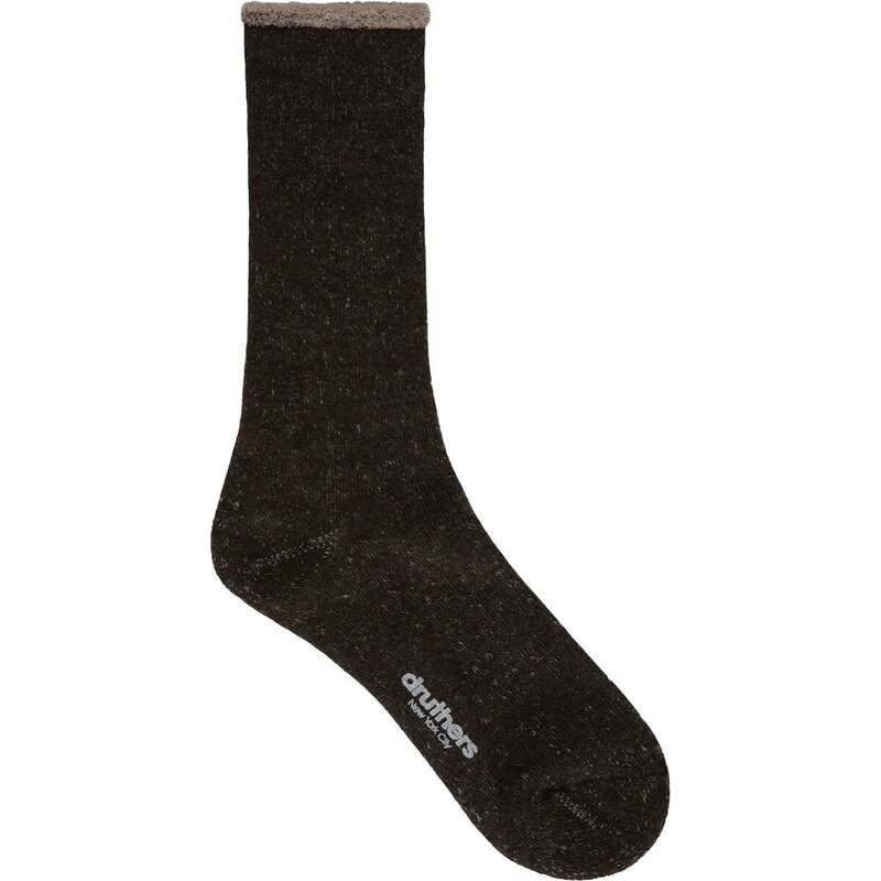 ドゥルーサーズ メンズ アンダーウェア 靴下 ウール Druthers Merino Wool House Socks Earth