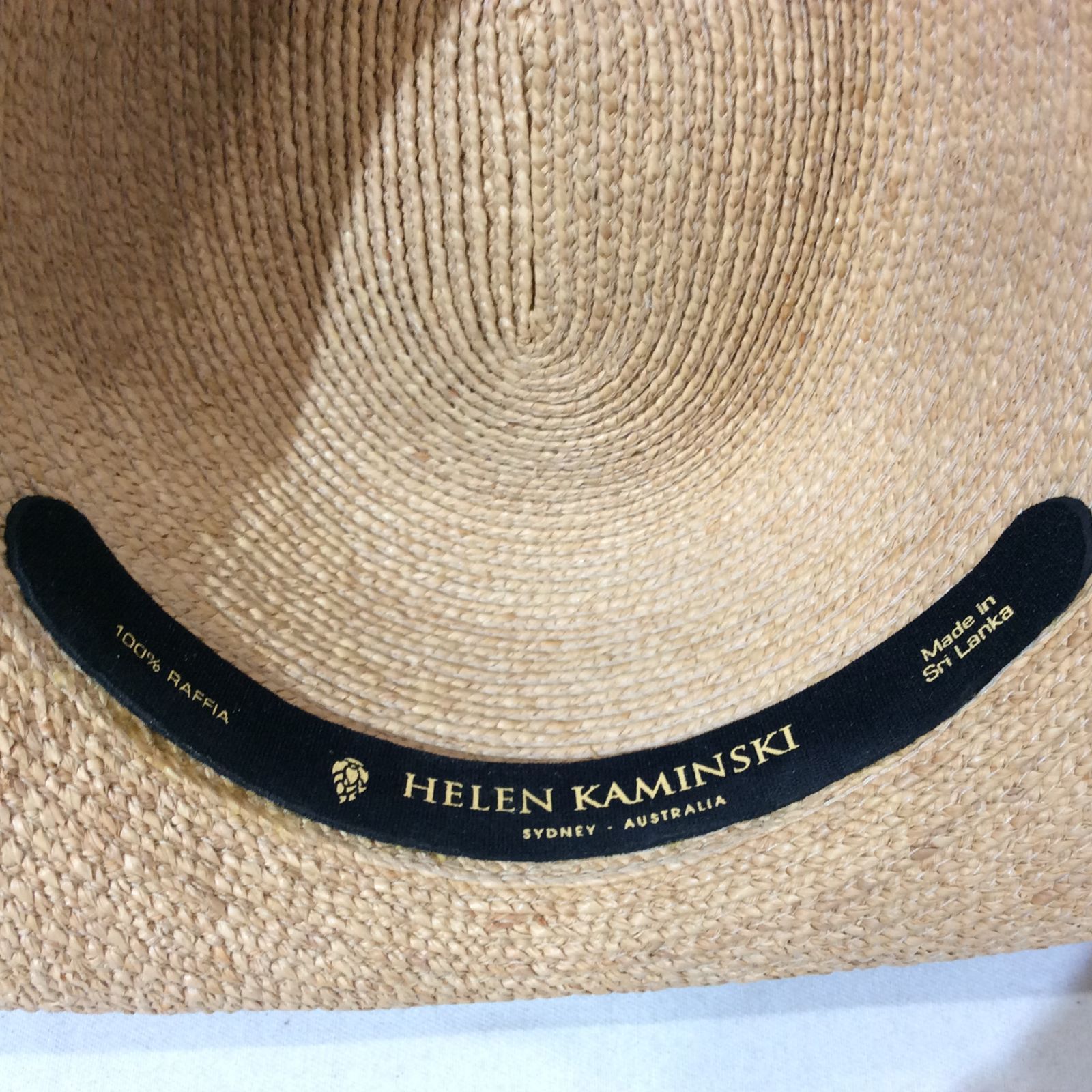 HELEN KAMINSKI ヘレンカミンスキー ラフィアハット ナチュラル 箱付き