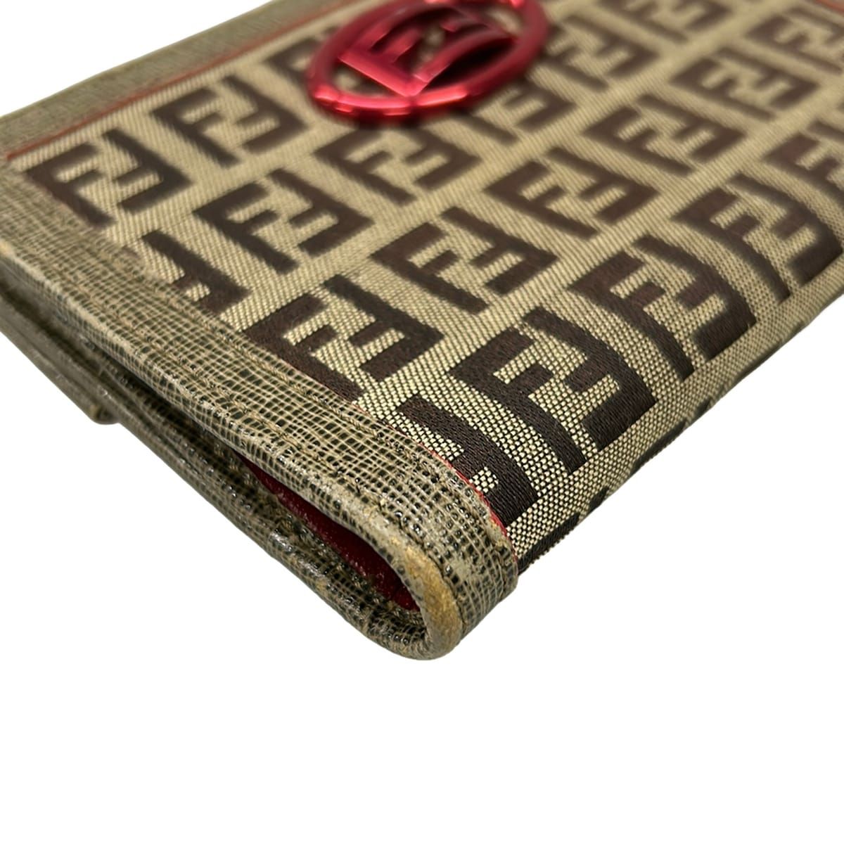 レディース FENDI(フェンディ) 長財布 ズッキーノ柄 8M0000 ダーク 