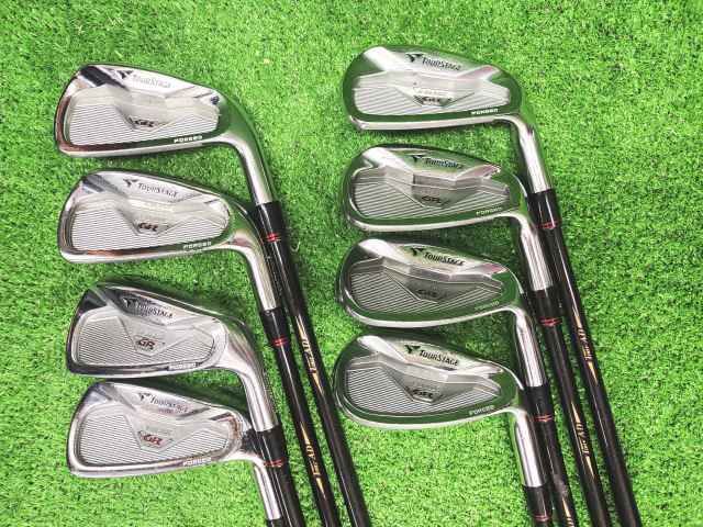 滝野■激安[292] アイアンセット ブリヂストン ツアーステージX-BLADE GR FORGED/TourAD AD75 8本セット/S/25