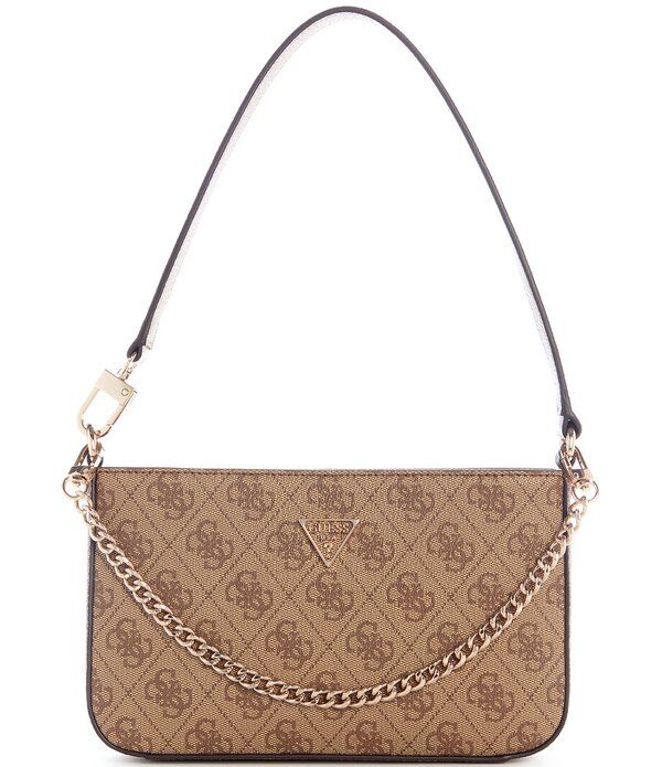 ゲス レディース バッグ ミニ Guess Noelle Mini Zip Shoulder Bag Latte Logo