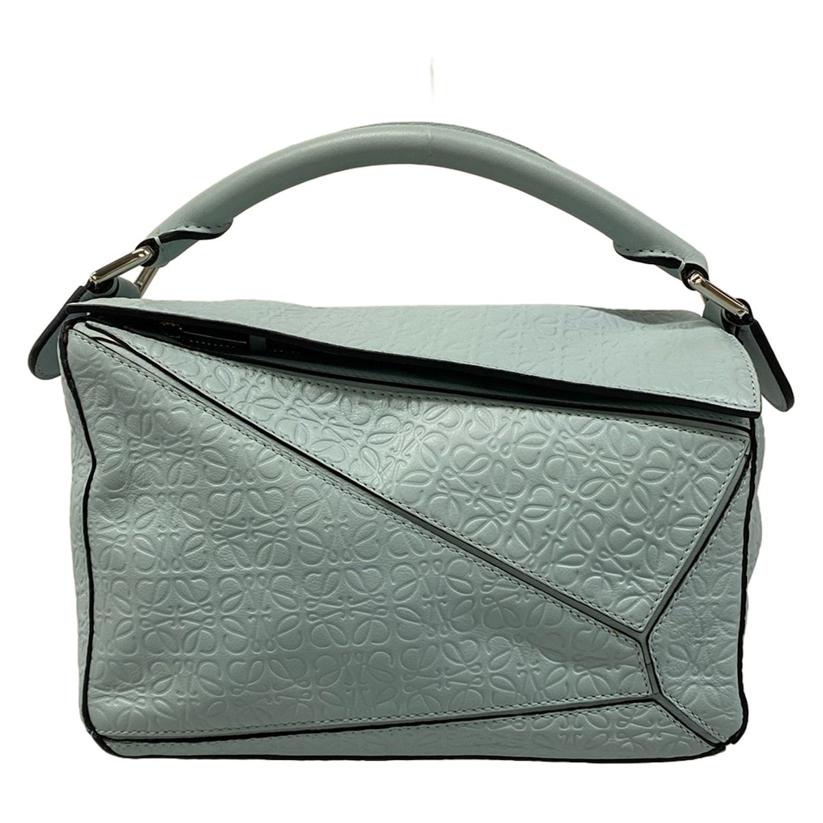 LOEWE(ロエベ) ハンドバッグ パズルバッグスモール 322.55.K79 ライトブルー レザー
