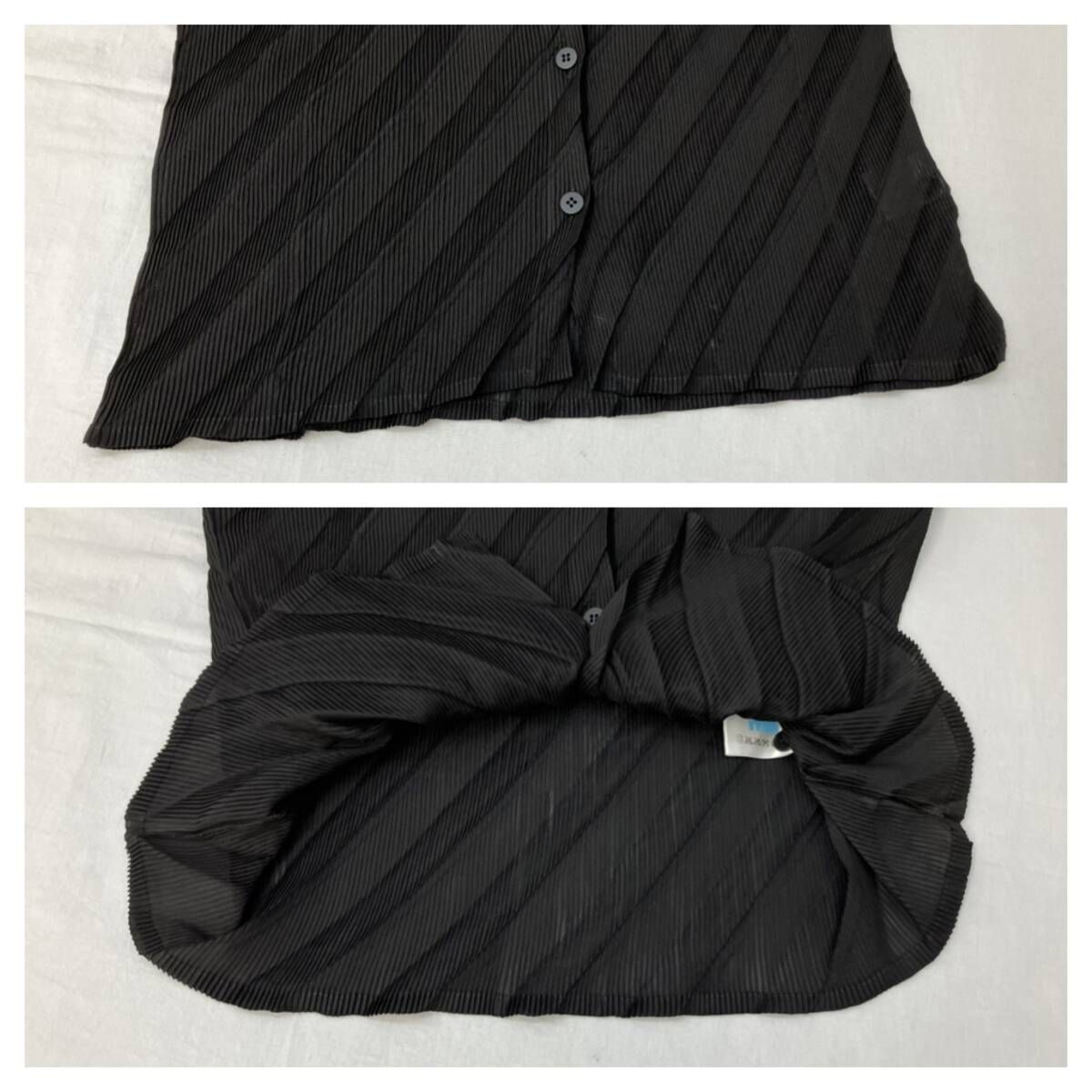 me ISSEY MIYAKE ミー イッセイミヤケ ANGLE PLEATS SHIRT長袖プリーツ