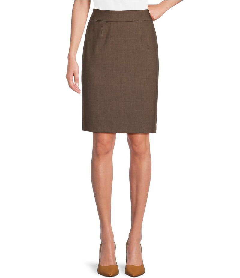 カルバンクライン レディース ボトムス スカート Calvin Klein High Rise Luxe Stretch Coordinating Pencil Skirt Heather Taupe 14,686円
