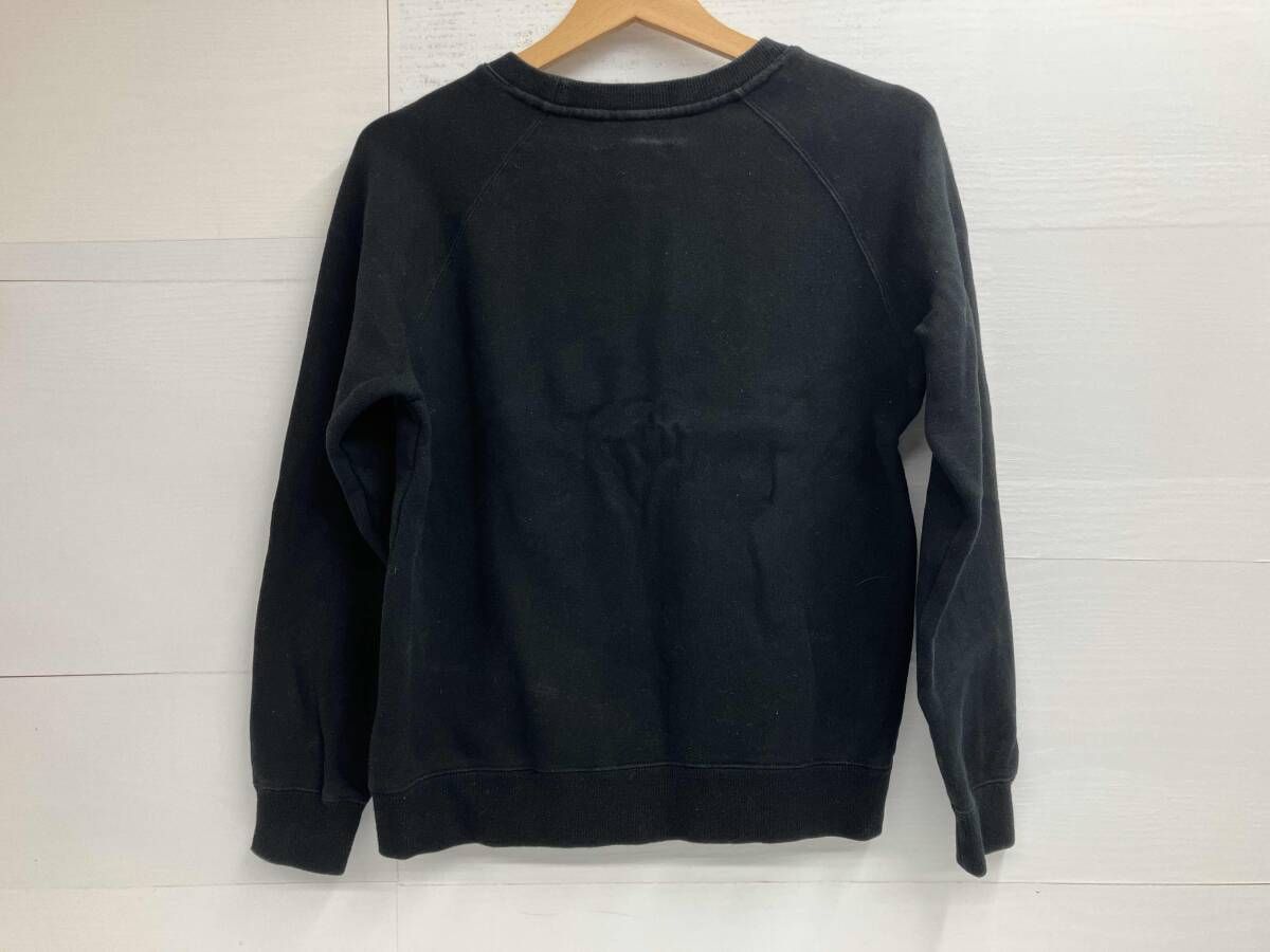 A.P.C.アーペーセー／刺繍ロゴスウェット トレーナー／ブラック S