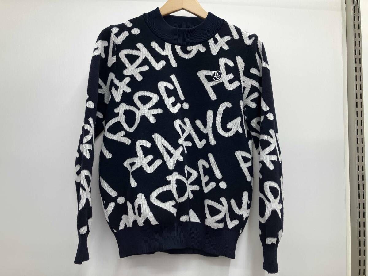 PEARLY GATES パーリーゲイツ 長袖ニット ネイビー 055-0270122 サイズ