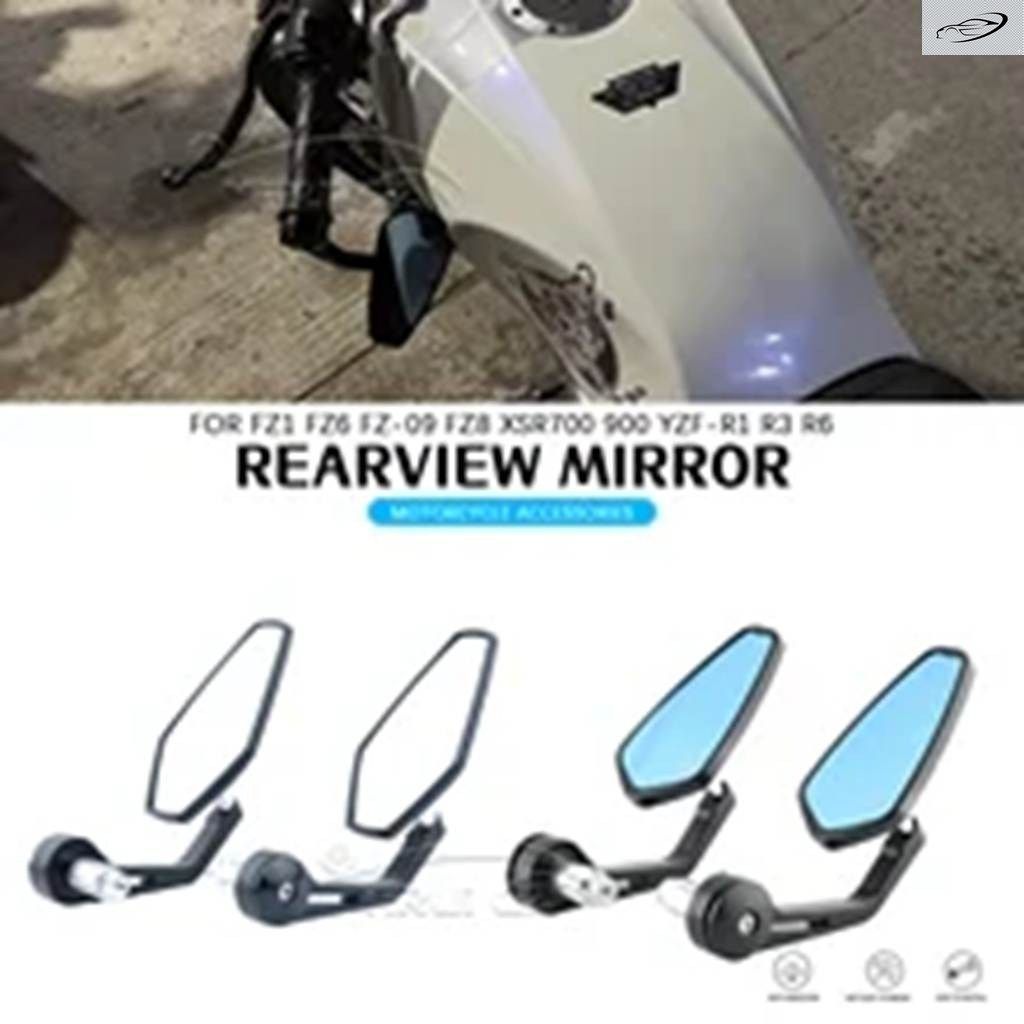 7/8インチ ハンドルバー エンドミラー サイドビューミラー ヤマハ FZ1 FZ6 9 8 XSR700 900 オートバイ ミラー YZF-R1 YZF-R3 R6
