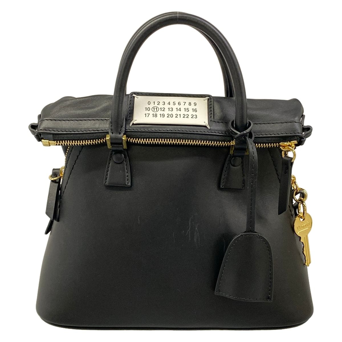 Maison Margiela(メゾンマルジェラ) ハンドバッグ美品 5AC ミニ S56WG0082 黒 レザー