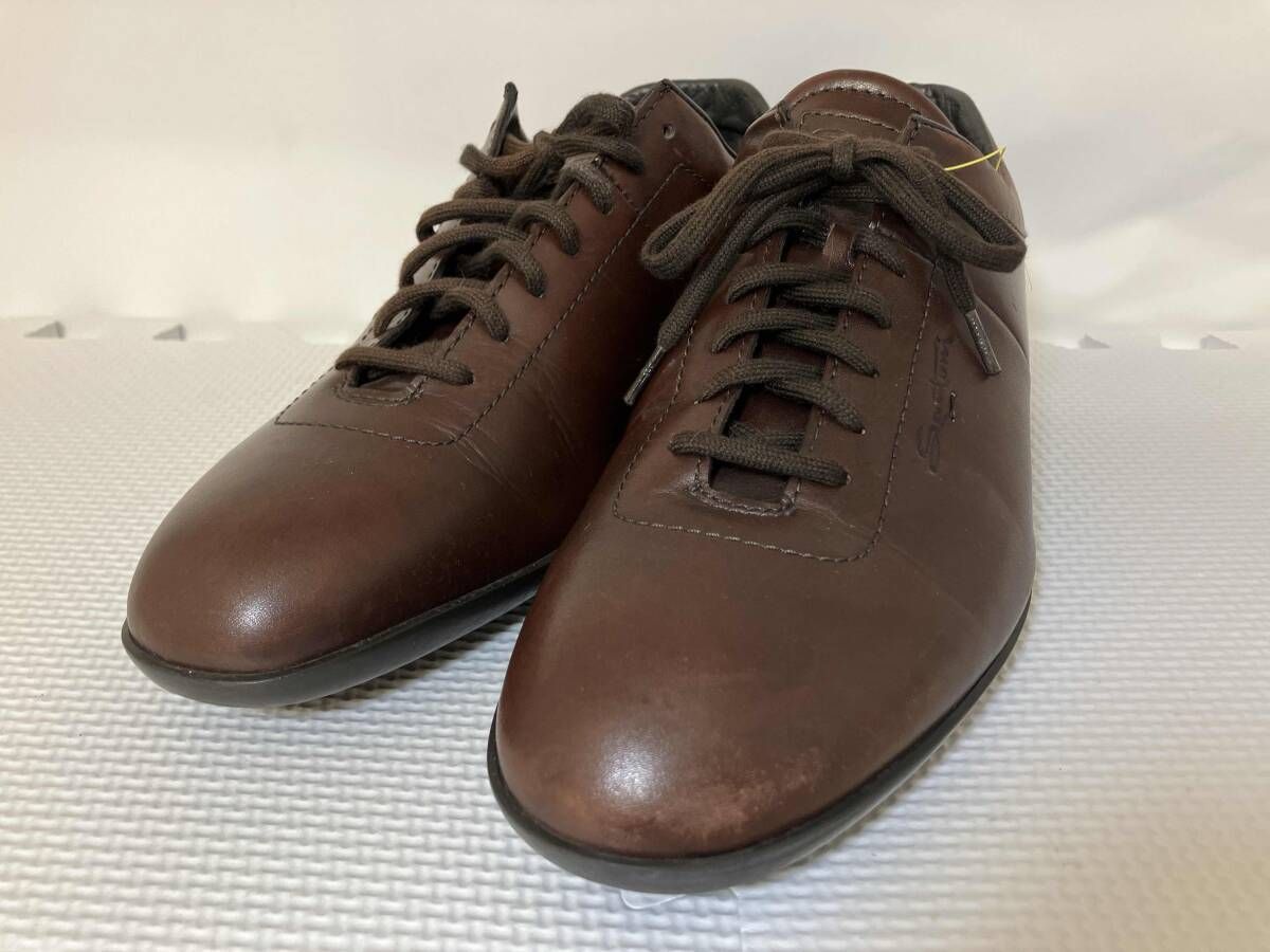 SANTONI サントーニ レザースニーカー革 レースアップシューズ サイズ7