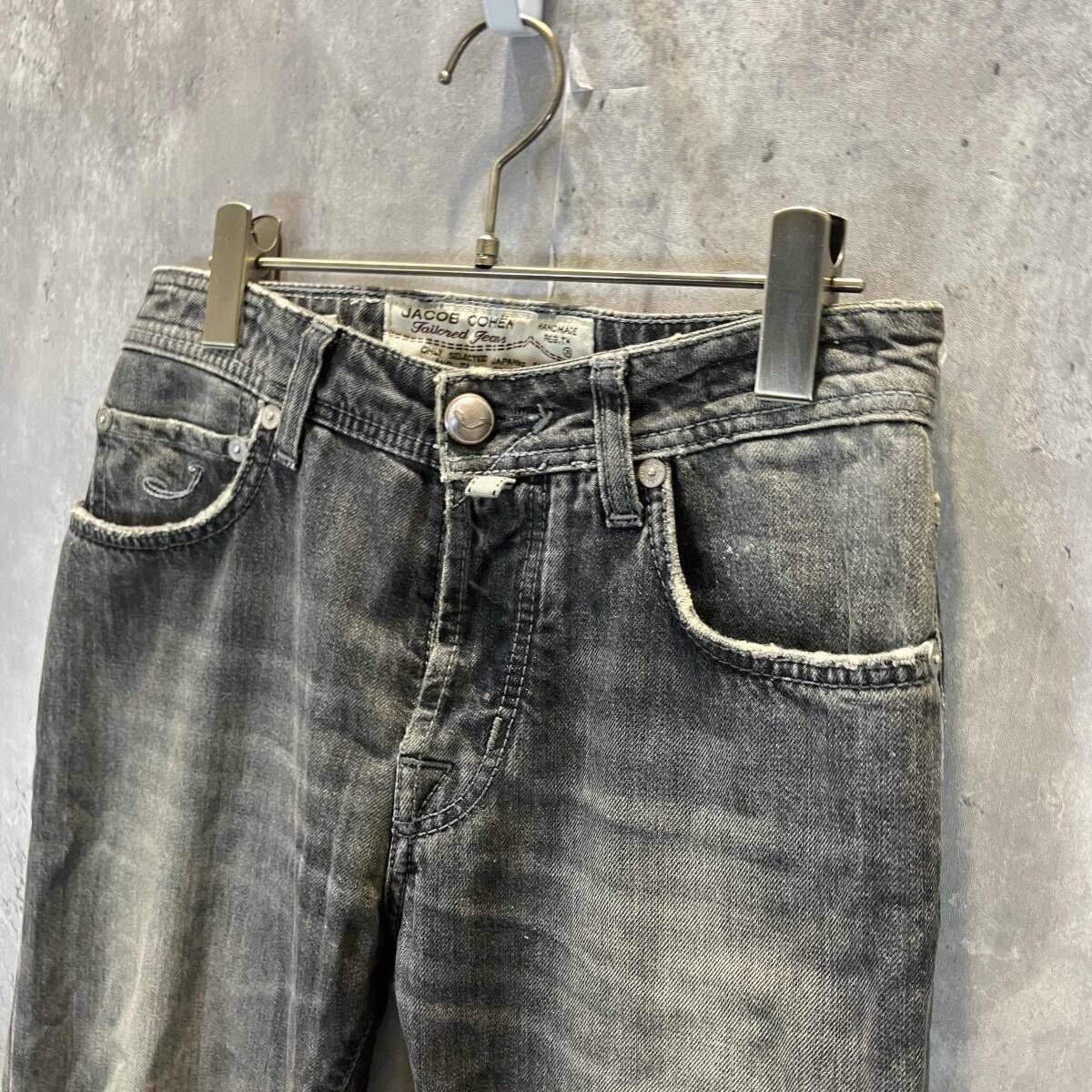 JACOB COHEN PW688 デニムパンツ ジーンズ W29 ブラック ヤコブ