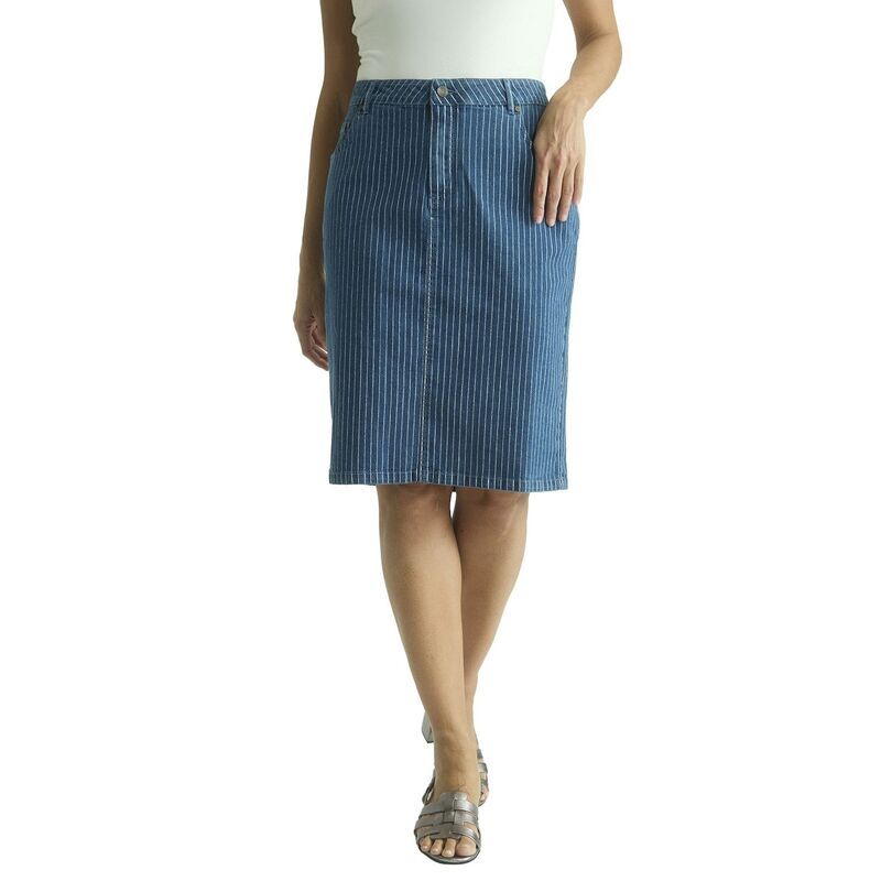ジェシカロンドン レディース ボトムスカート プラスサイズ デニム Jessica London Womens Plusize True Fit Stretch Denim Short Skirt M