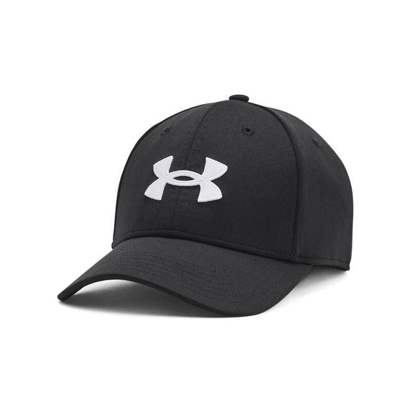アンダーアーマー メンズ アクセサリー 帽子 Mens Under Armour Blitzing StretchFit Hat Black White ホワイト