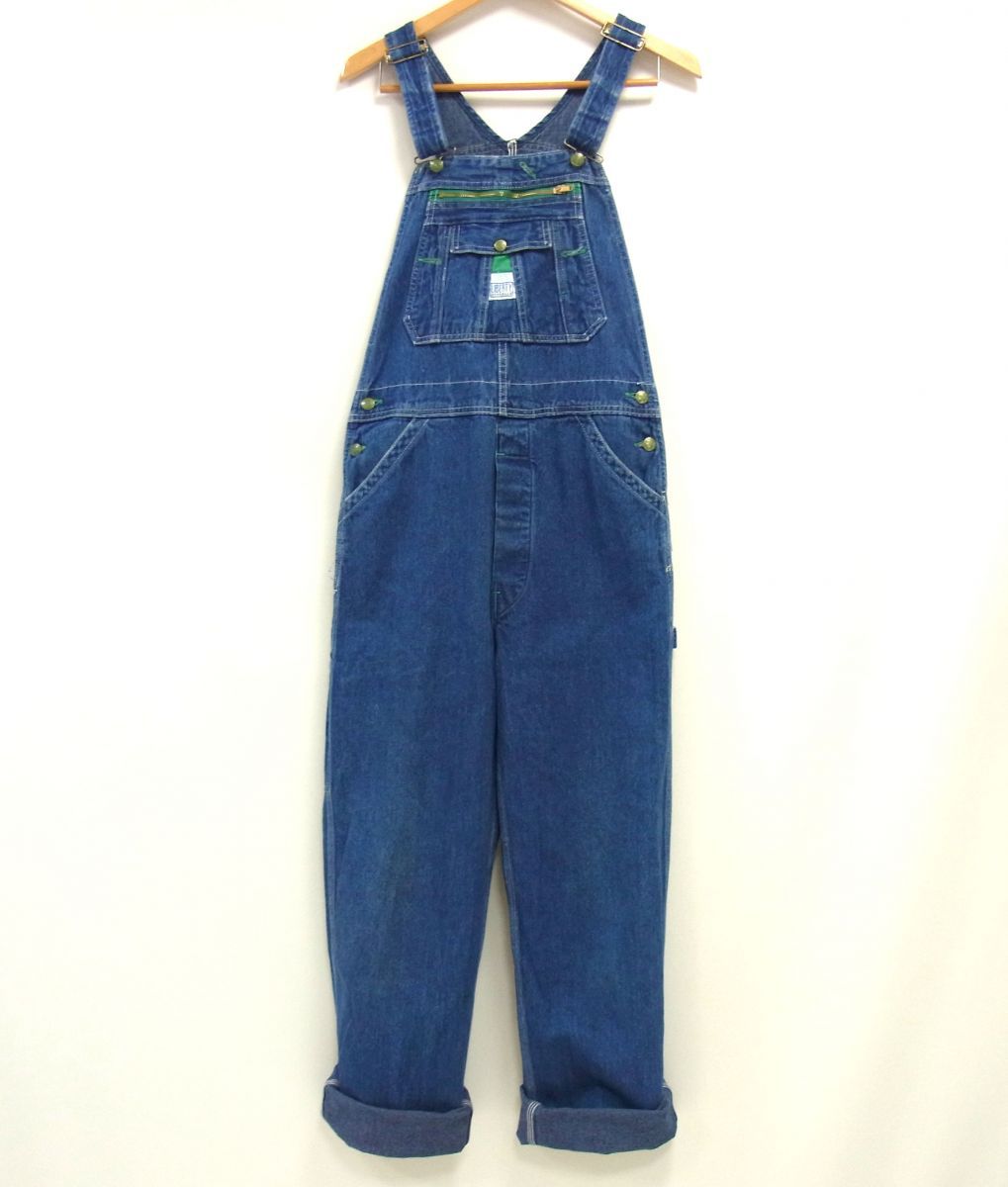 90s USA製☆LIBERTY デニム オーバーオール W33 リバティ 1996年製