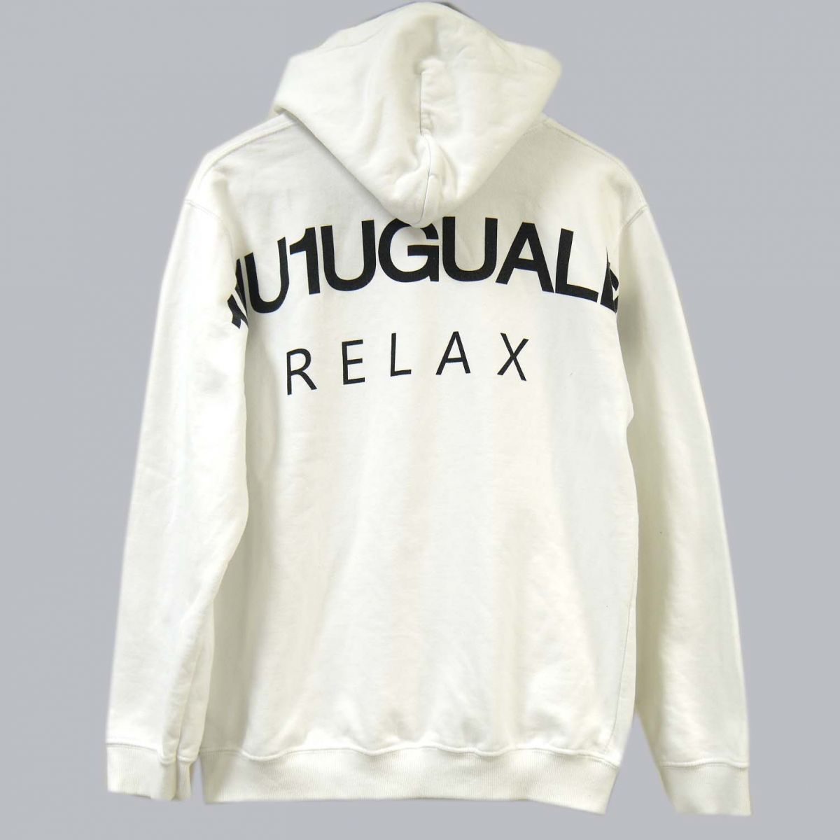 ◇1PIU1UGUALE3 RELAX バックロゴ プルオーバー パーカー 裏起毛