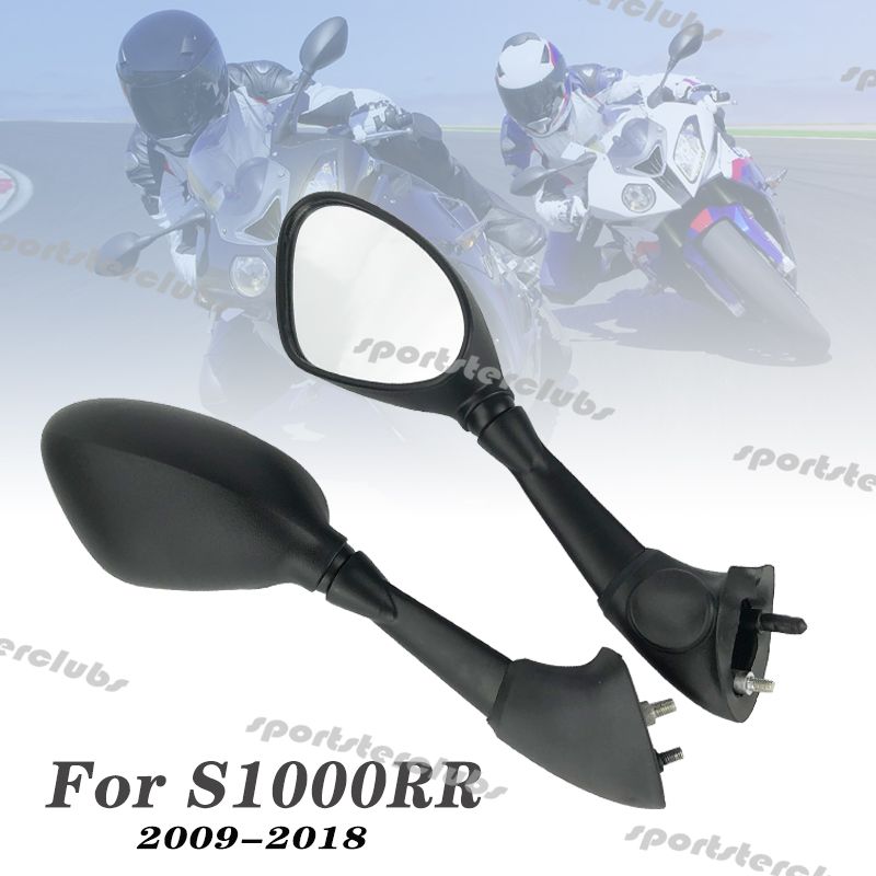 BMW S1000RR/HP4 用 2009-2018 ブラックリアビューサイドミラー
