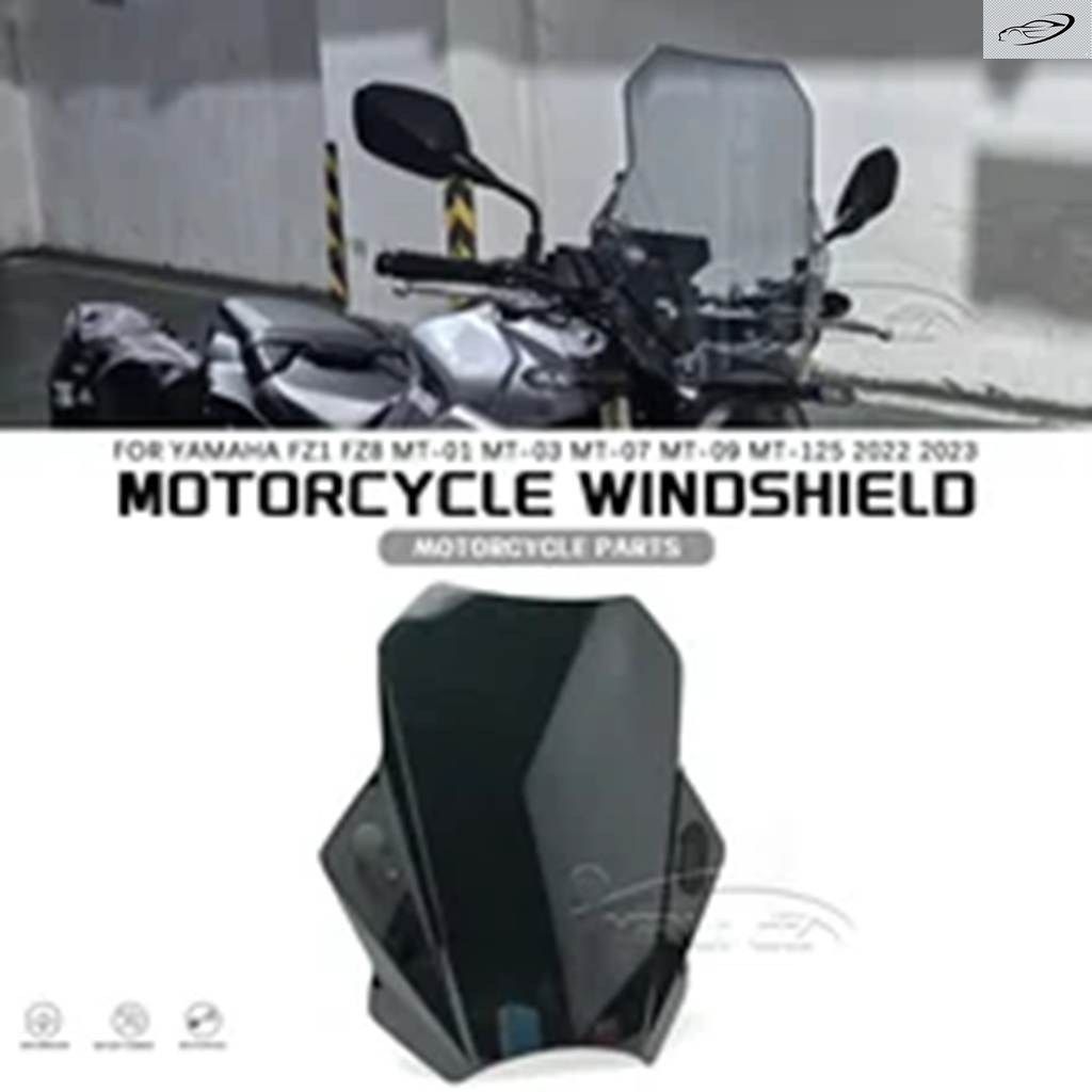 フロント バイク ウインドスクリーン ヤマハ FZ07 /MT07 FZ09/MT09 スクリーンウインドシールド プロテクター FZ1 8 SR400