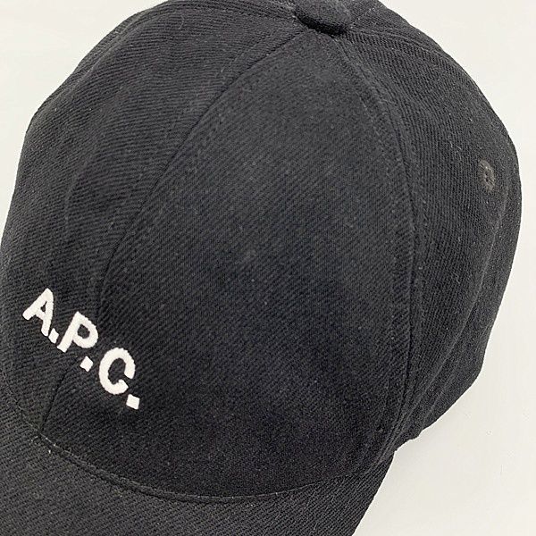 A.P.C. アーペーセー ベースボールキャップ 帽子 ロゴ刺繍 デニム地