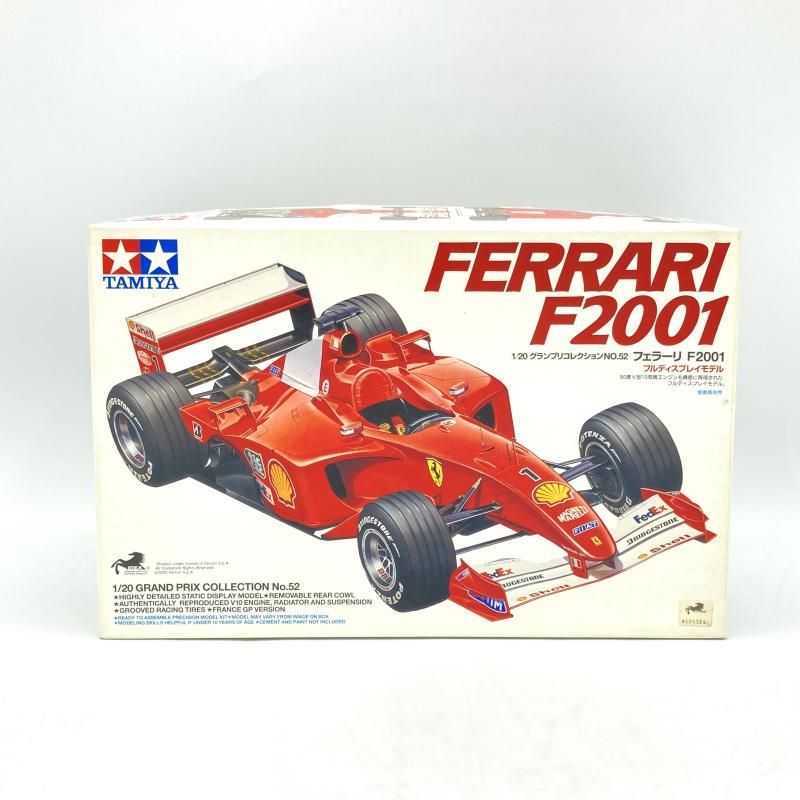 中古】ﾀﾐﾔ 1/20 ﾌｪﾗｰﾘF2001 未組立品 ｸﾞﾗﾝﾌﾟﾘｺﾚｸｼｮﾝ NO.52[13