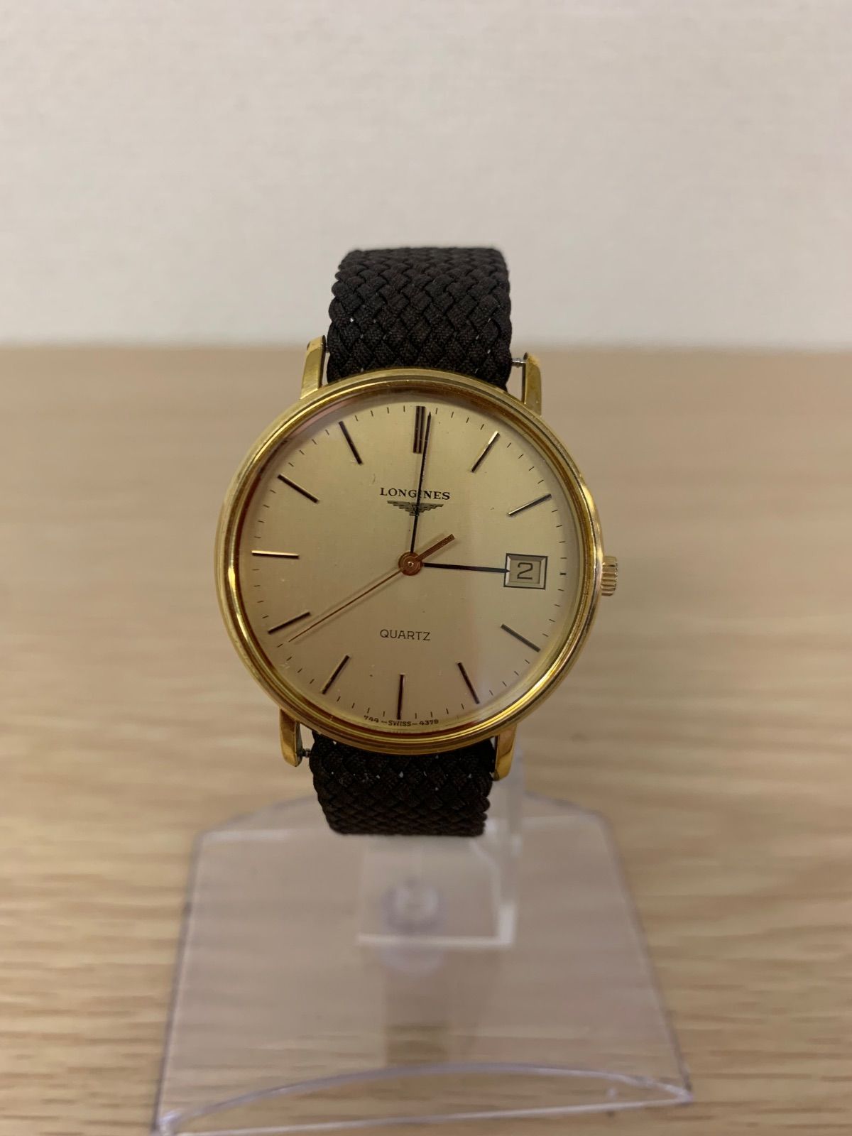 不動品】LONGINES ロンジン クォーツ 腕時計 ゴールド デイト【時計1