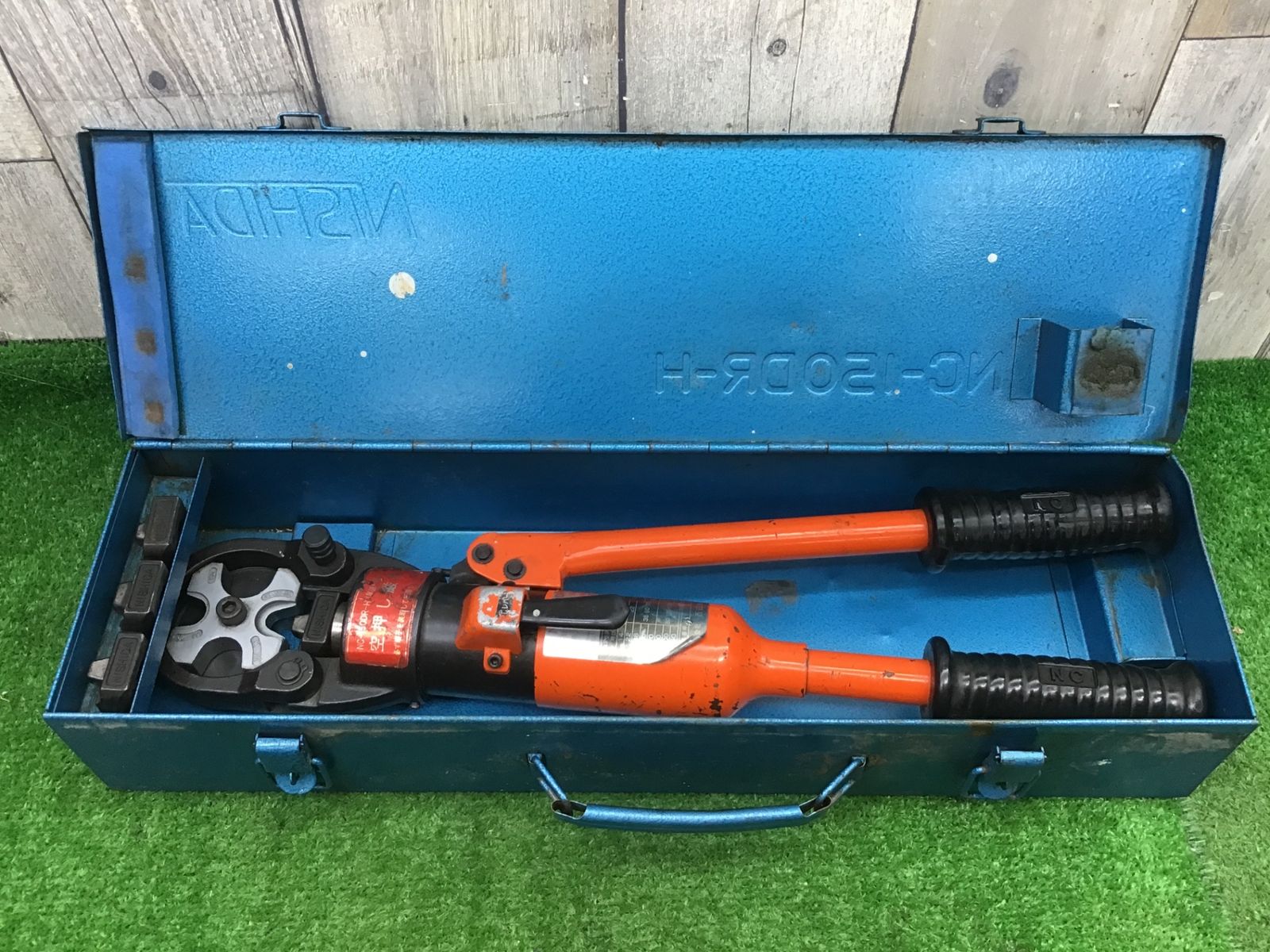 【中古動作品】西田製作所 ロータリー油圧端子圧着機 NC-150DR-H♪アクトツール富山店♪N