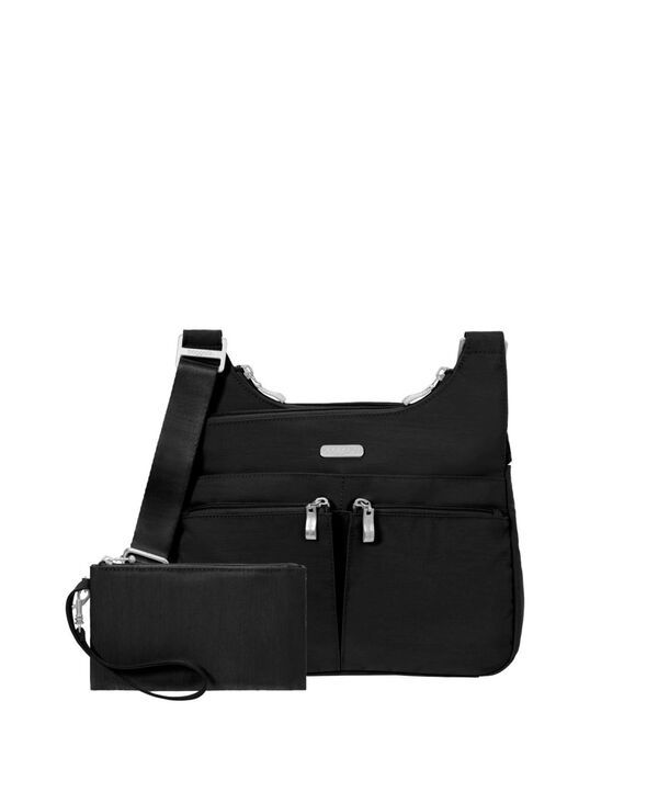 バッガリーニ レディース バッグ ショルダーバッグ Baggallini Cross Over Crossbody with RFID Black ブラック