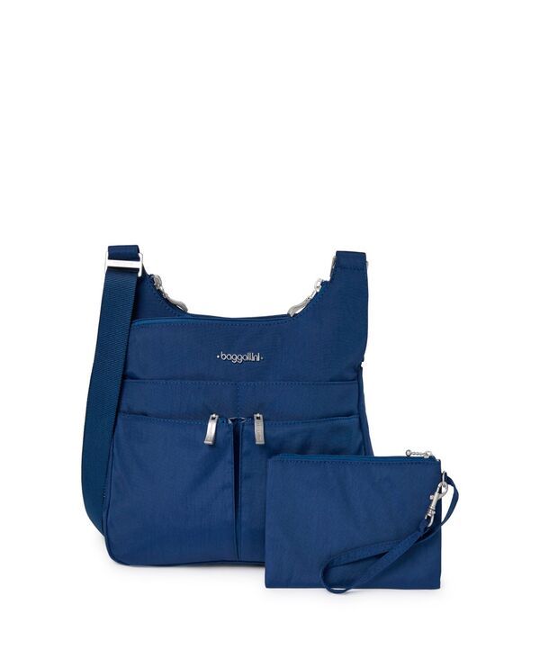 バッガリーニ レディース バッグ ショルダーバッグ Baggallini Cross Over Crossbody with RFID Indigo インディゴ 15,680円