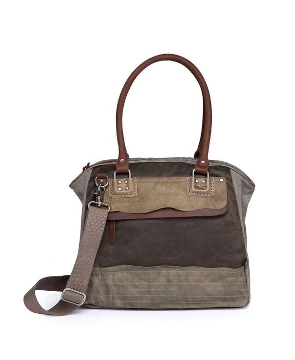 ＴＳＤブランド レディース バッグ ハンドバッグ TSD BRAND Tapa Canvas Satchel Bag Gray グレー