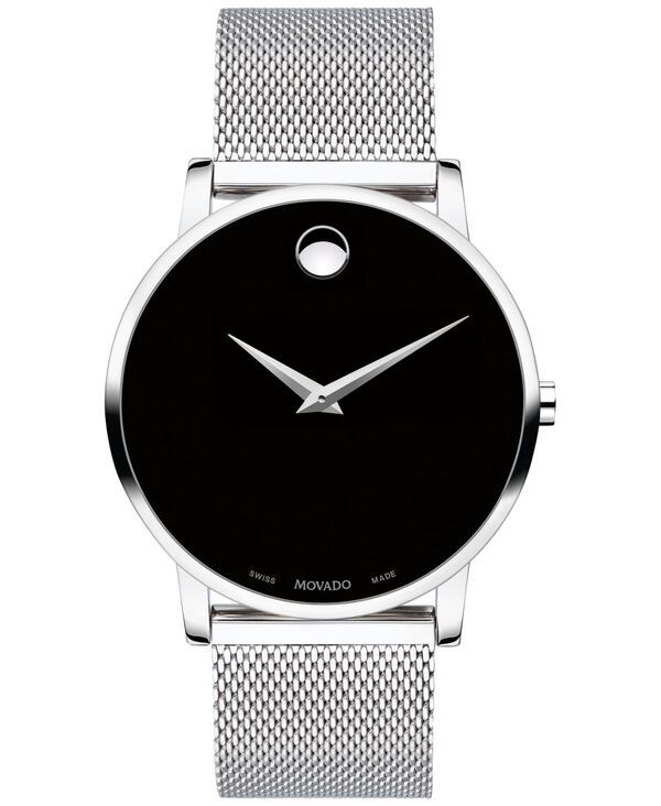モバド メンズ アクセサリー 腕時計 メッシュ Tシャツ Movado Unisex Swiss Museum Classic Stainless Steel Mesh Bracelet Watch