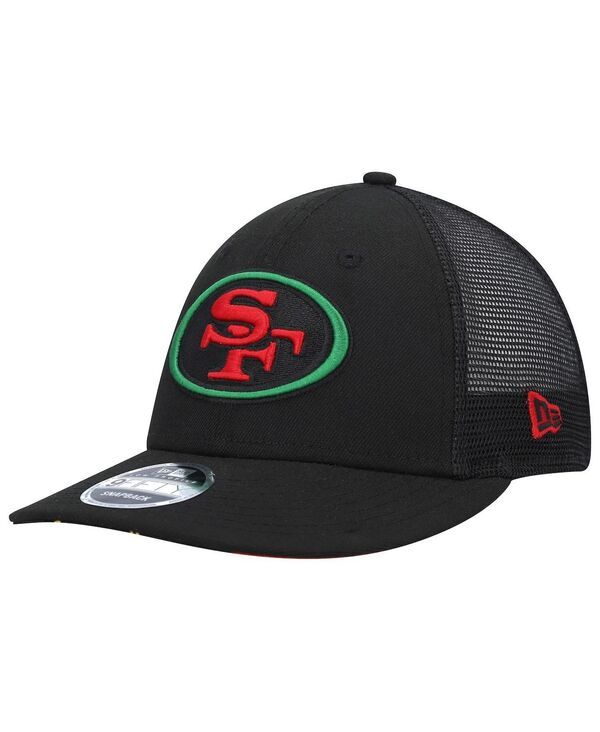 ニューエラ メンズ アクセサリー 帽子 New Era Mens Black San Francisco 49ers Black Excellence Collection Trucker Low P