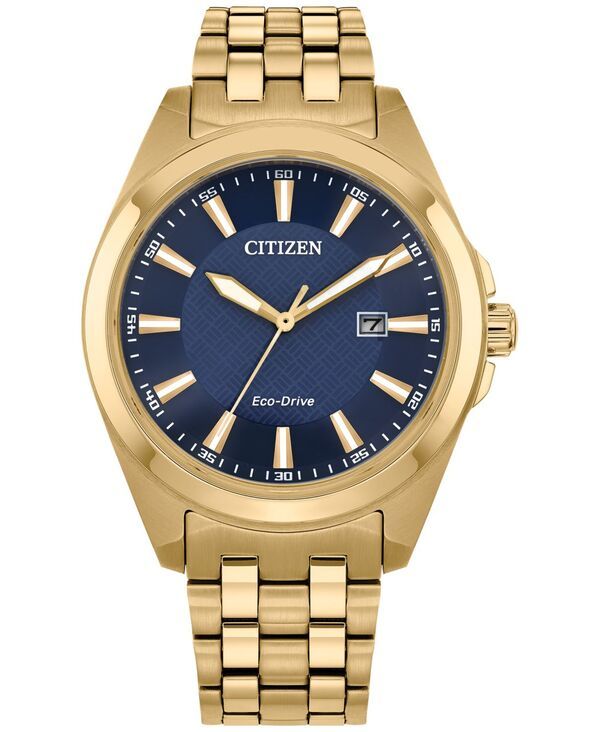 シチズン メンズ アクセサリー 腕時計 Tシャツ Citizen EcoDrive Mens Peyten GoldTone Stainless Steel Bracelet Watch 41mm G