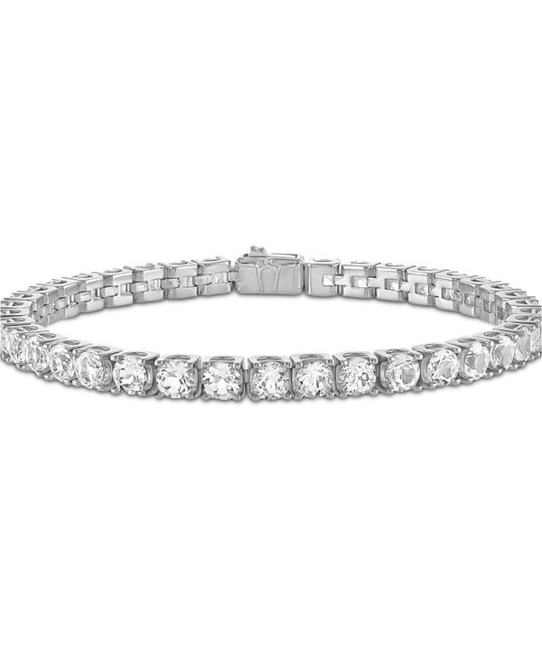 ブロバ メンズ アクセサリー 腕時計 Bulova Mens White Topaz Icon Tennis Bracelet 110 ct tw in Sterling Na ホワイト