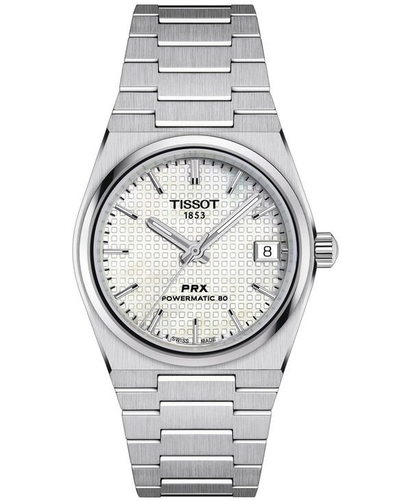 ティソット メンズ アクセサリー 腕時計 Tシャツ Tissot Unisex Swiss Automatic PRX Powermatic 80 Stainless Steel Bracelet W