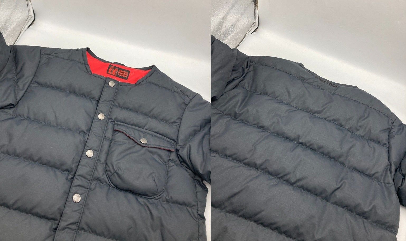 Marmot × KATO' × NANGA トリプルコラボ 半袖ダウンジャケット サイズS