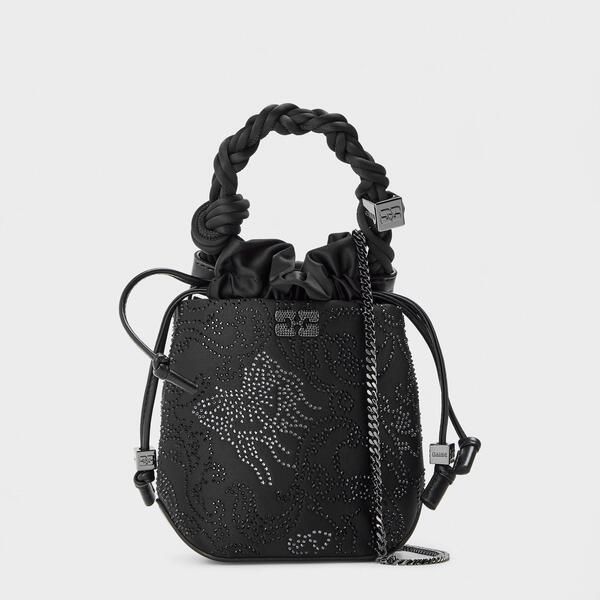 ガニー レディース バッグ ミニ Ganni Bou Buckt Mini Ld61 Black ブラック 47,280円