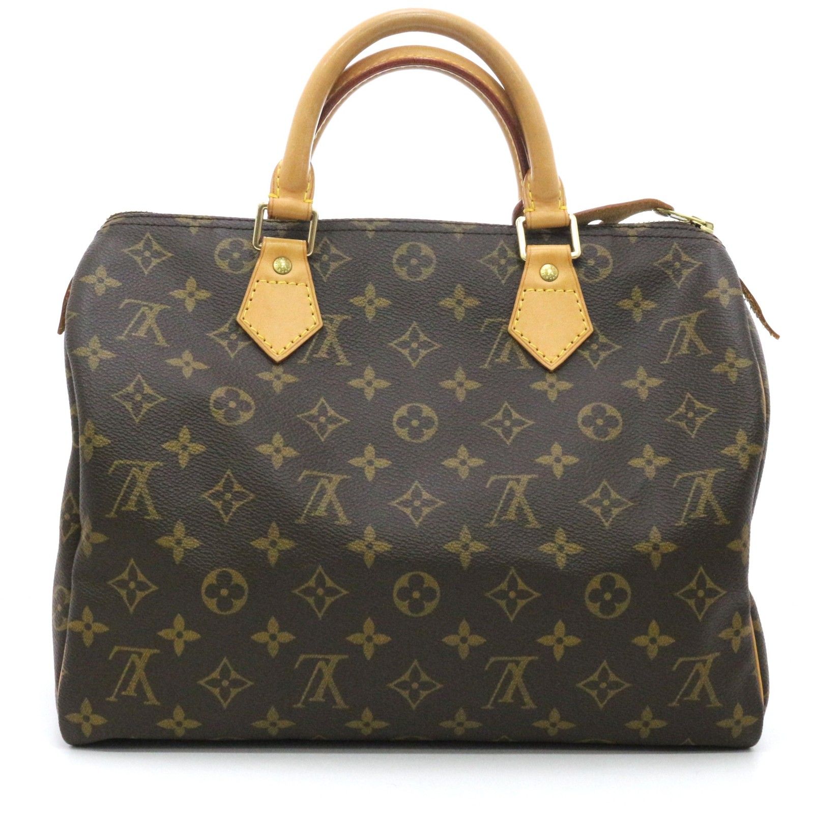 LOUIS VUITTON ルイ・ヴィトン スピーディ30 M41526 ハンドバッグ モノグラムキャンバス/レザー ブラウン レディース【中古】473
