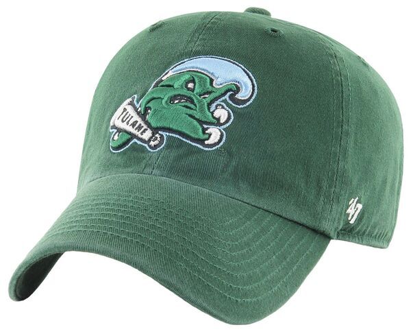 フォーティーセブン メンズ アクセサリー 帽子 47 Adult Dark Green Tulane Green Wave Clean Up Adjustable Hat NoColor グリーン
