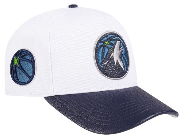 プロスタンダード レディース アクセサリー 帽子 Pro Standard Adult Minnesota Timberwolves White Pebble Pinch Snapback Adjus