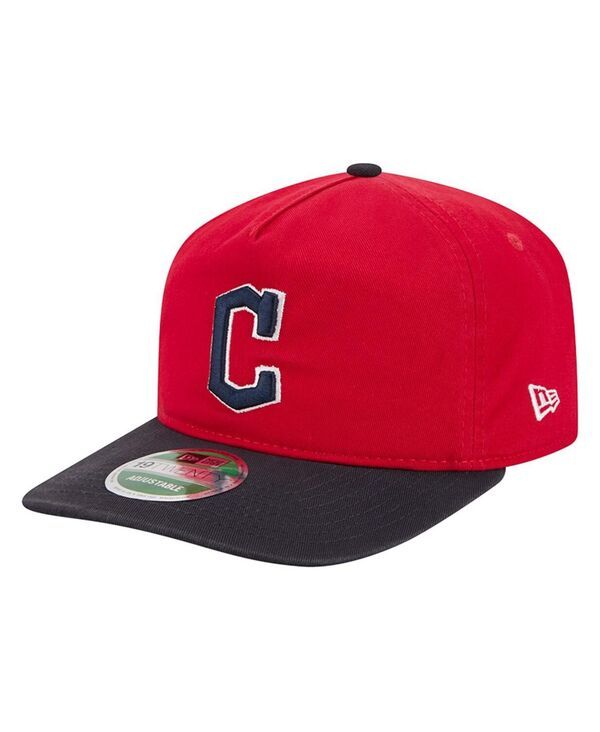 ニューエラ メンズ アクセサリー 帽子 New Era Mens Red Cleveland Guardians Team 19TWENTY Adjustable Hat Red レッド