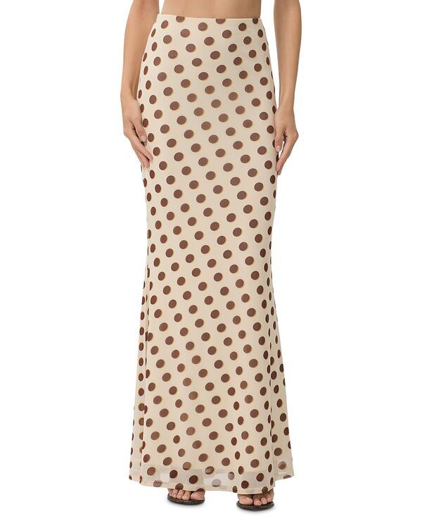 エーエフアールエム レディース ボトムスカート マキシ AFRM Tegan Maxi Skirt Gold Halo ゴールド